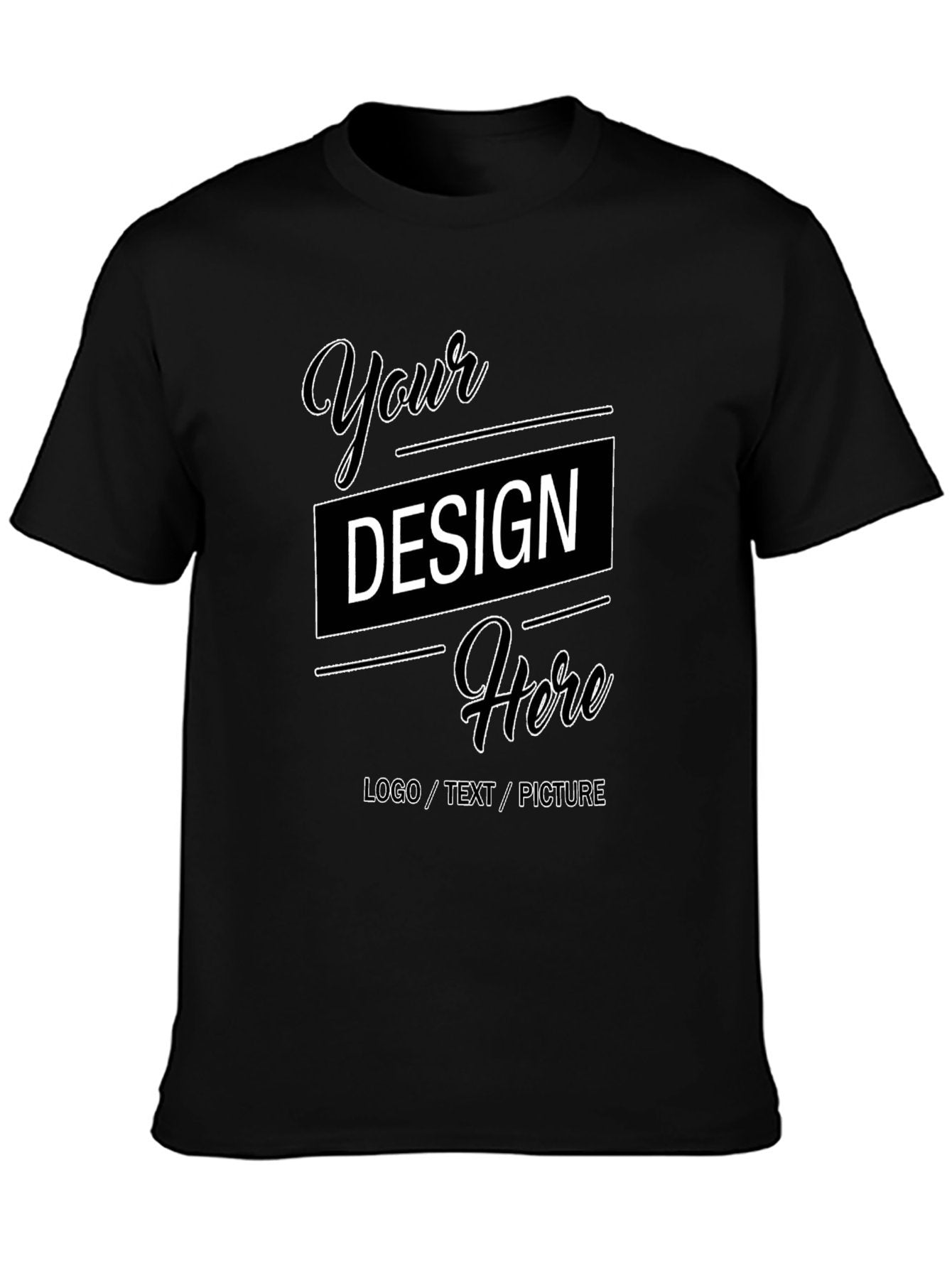 Customizable Multi-Color US Size Adult Heat Transfer T-Shirt – Double-Sided Print