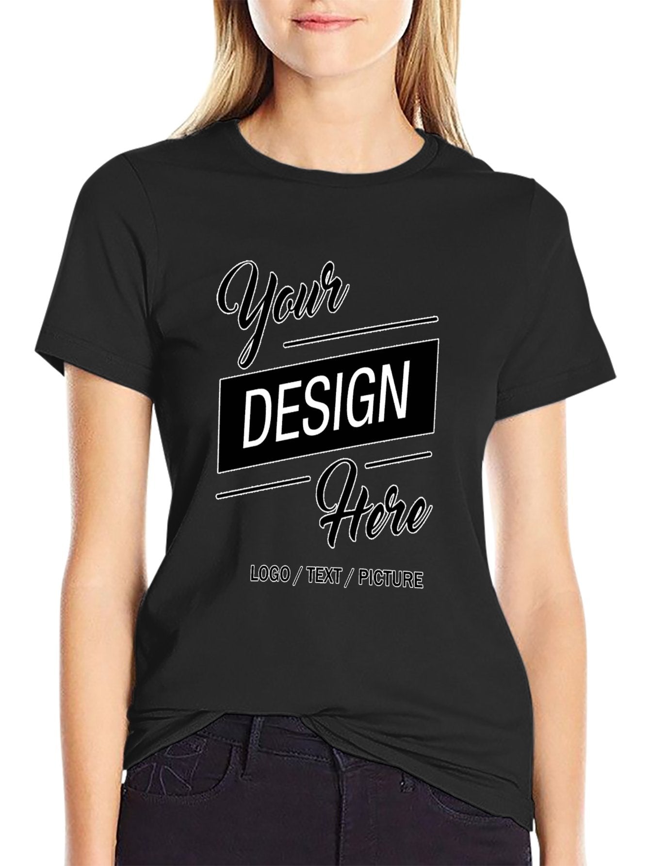 Customizable Multi-Color US Size Adult Heat Transfer T-Shirt – Double-Sided Print