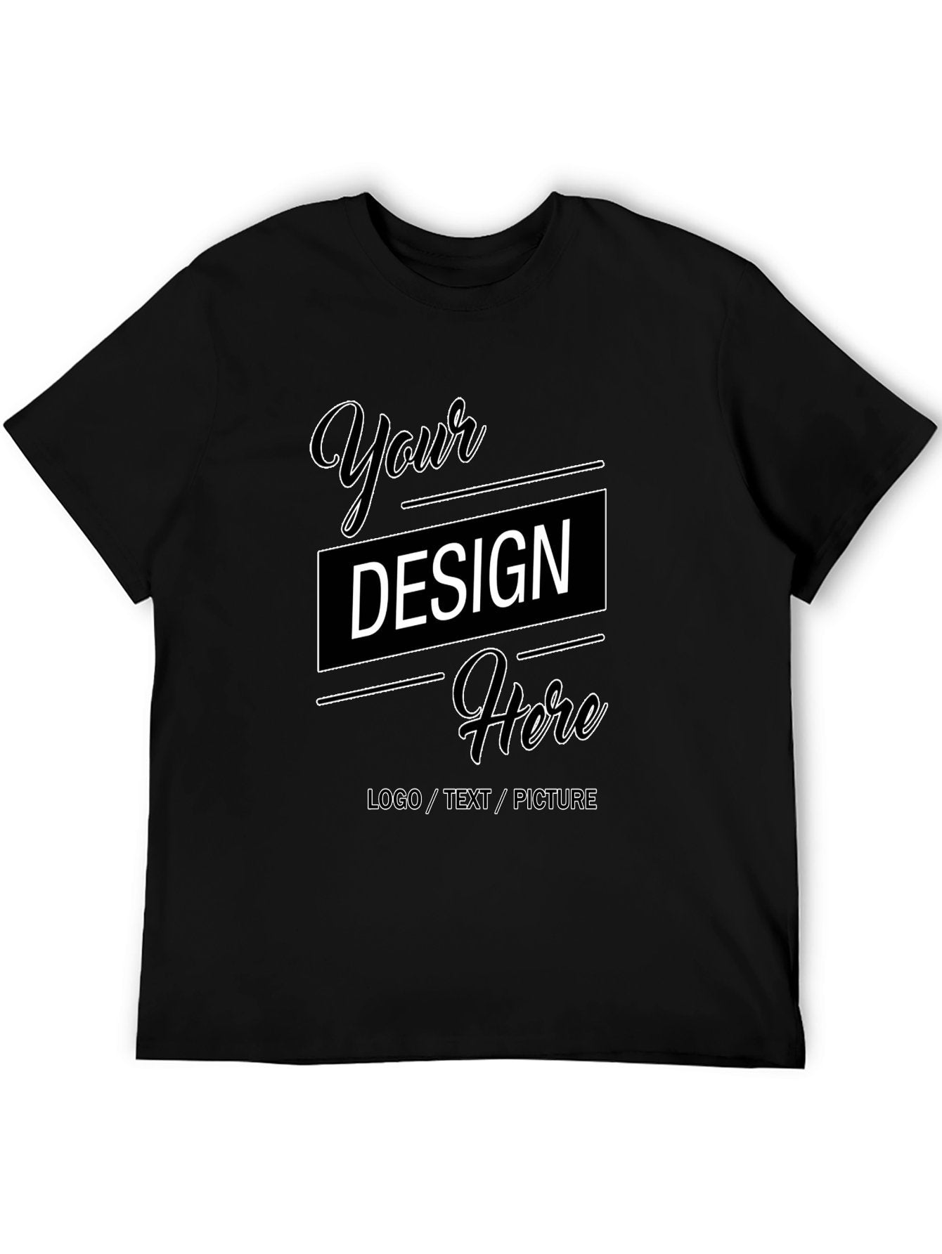 Customizable Multi-Color US Size Adult Heat Transfer T-Shirt – Double-Sided Print